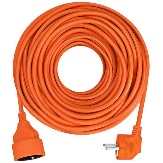 Prodlužovací kabel Solight PS16O, spojka, 1 zásuvka, 10m, 3 x 1mm2, oranžová