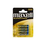 Baterie Maxell Super Alkaline AAA (LR3), 4ks blister