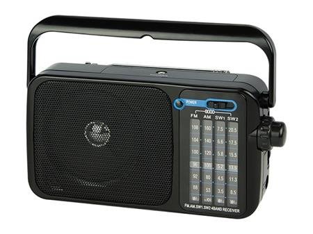 FM/AM přenosné a stolní rádio Blow RA5, černé, síť/baterie  - ROZBALENO
