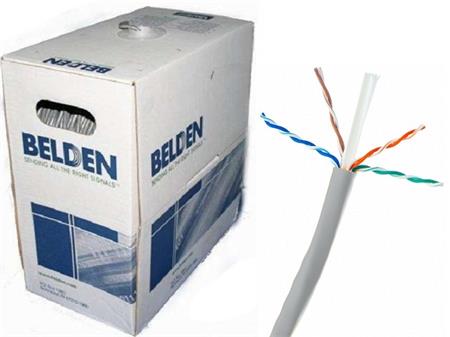 Kabel Belden CAT5e UTP LSOH, bezhalogenní, box 305m, metráž