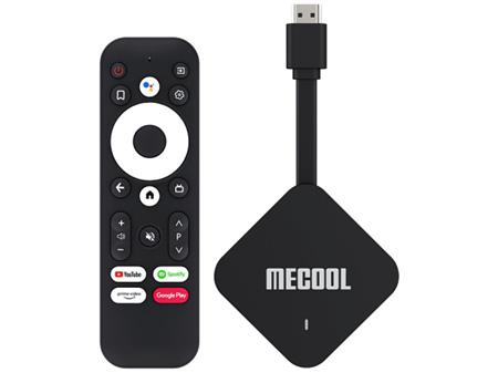 Multimediální centrum MECOOL KD2, Android TV 11, 4K HDR AV1, certifikace Google, 4+32 GB