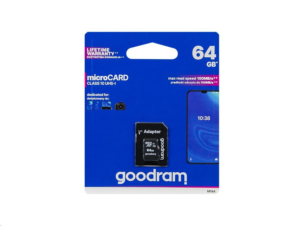 Paměťová karta Goodram Pro SDHC 64GB, UHS-I U3, 30 MB/s
