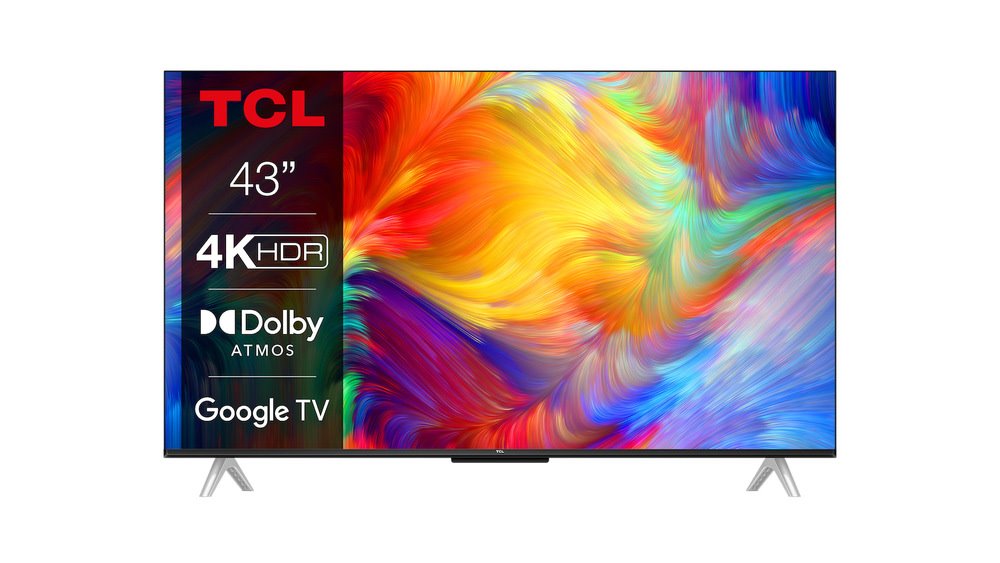 SMART LED televizor TCL 43P638, 108 cm, Google TV, Ultra HD
