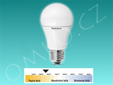 TechniSat TechniLux žárovka E27, 4W, 240 lm, tvar hrušky, mléčná