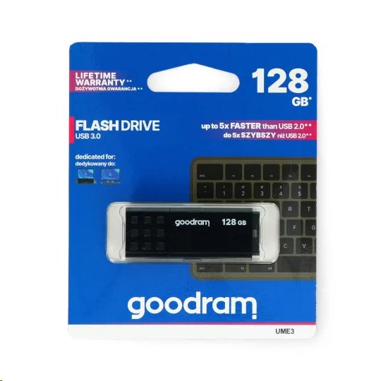 USB flash disk GOODRAM UME3 128 GB, USB 3.2 gen1