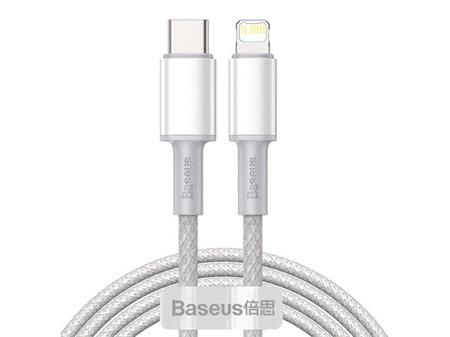 USB nabíjecí kabel Baseus BA1W pro iOS, USB-C, 1m, bílý
