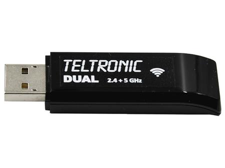 USB WiFi adaptér TELTRONIC DUAL, 2.4 GHz a 5 GHz
