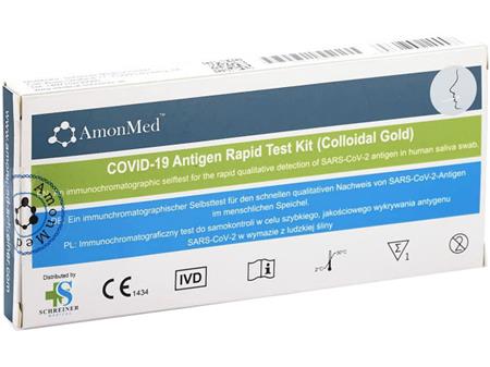 AmonMed Covid-19 Saliva Rapid test -antigenní test ze slin, 1 ks