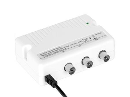 Anténní domovní zesilovač Cabletech 1x vstup/2x výstup IEC