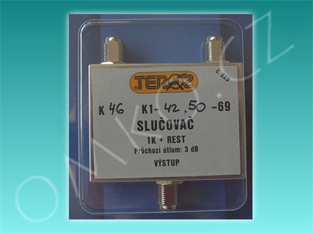 Anténní kanálový slučovač Omkotech, K46 + K1-40