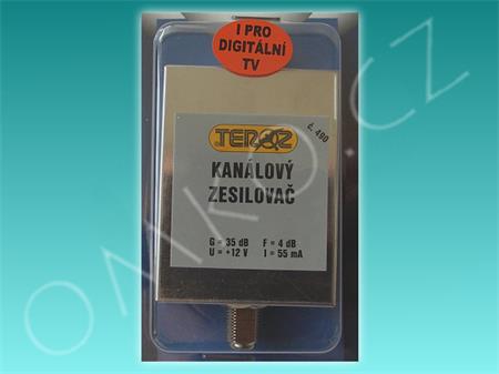 Anténní kanálový zesilovač Teroz T 490 X, K25, 35dB