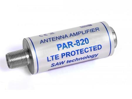 Anténní linkový zesilovač Telmor PAR-820 5G LTE filtr, 19dB, 5-24V