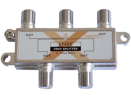 Anténní rozbočovač EXELENTO ST4DC, 5-1000 MHz, 4 výstupy