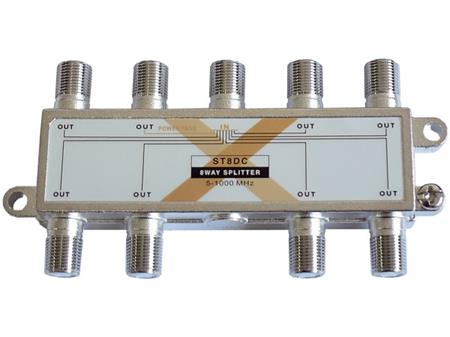 Anténní rozbočovač EXELENTO ST8DC, 5-1000 MHz, 8 výstupů