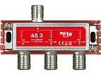 Anténní rozbočovač FTE AS 3, F 7.5 dB, 3 výstupy, 5-2400 MHz
