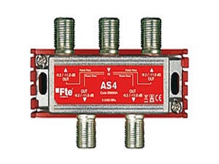 Anténní rozbočovač FTE AS 4, F 9.2 dB, 4 výstupy, 5-2400 MHz