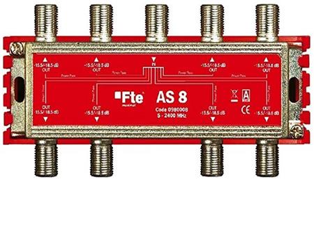 Anténní rozbočovač FTE AS 8, F 15.5 dB, 8 výstupů, 5-2400 MHz