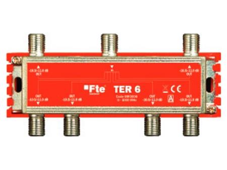 Anténní rozbočovač FTE TER 6, F 9.5 dB, 6 výstupů, 5-1000 MHz