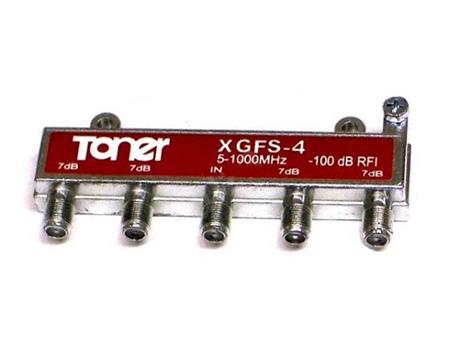 Anténní rozbočovač Toner XGFS-4, 4x 7,7 dB