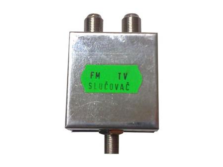 Anténní slučovač DAB+UHF, konektory F