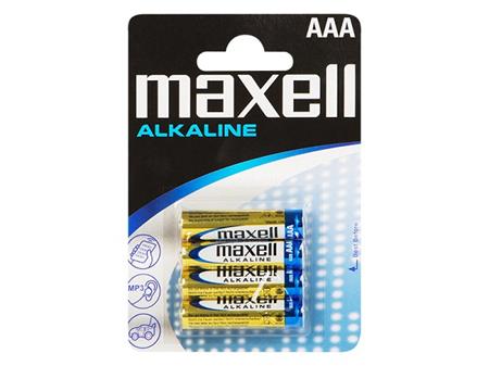 Baterie Maxell Alkaline AAA (LR3), 4ks blister