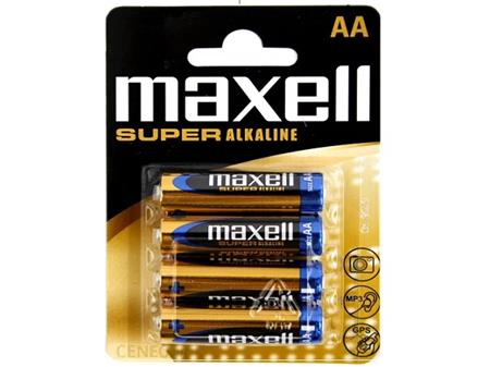 Baterie Maxell Super Alkaline AA (LR6), 4ks blister