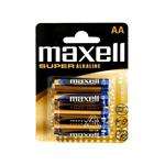 Baterie Maxell Super Alkaline AA (LR6), 4ks blister