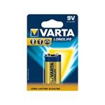 Baterie VARTA 9V, alkalická LONGLIFE