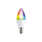 Chytrá LED Smart žárovka Solight WZ431 svíčka, 5W, E14, 400lm, RGB, WiFi