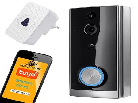 Chytrý bezdrátový WiFi zvonek OmkoTech DB12 s FullHD kamerou, senzor pohybu, IP54