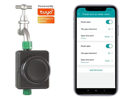 Chytrý ventil vody OmkoTech WP8601, měření spotřeby, Wi-Fi app TUYA Smart