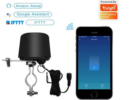 Chytrý ventil vody/plynu XTREME WZGT, Wi-Fi app TUYA Smart LIFE