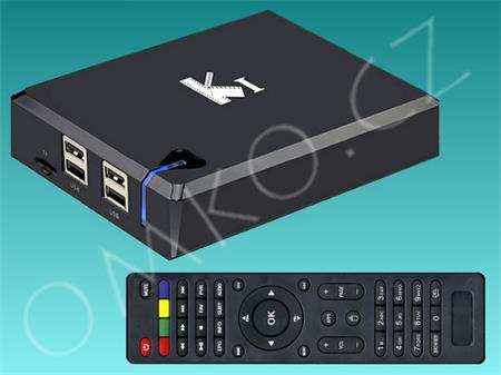 DI-WAY K1 AND-4 Quad Core, Android TV Box s DVB-T2 tunerem