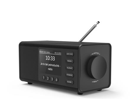 Digitální rádio pro seniory Hama DR1000 FM/DAB/DAB+, černé