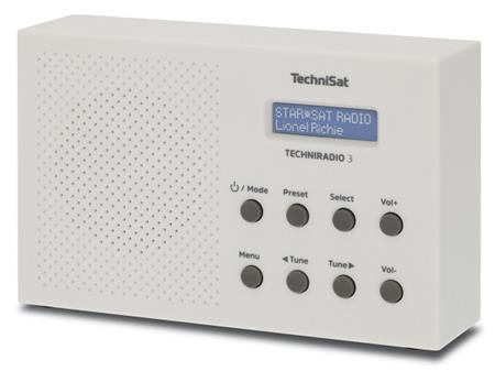Digitální rádio TechniSat TECHNIRADIO 3, bílá