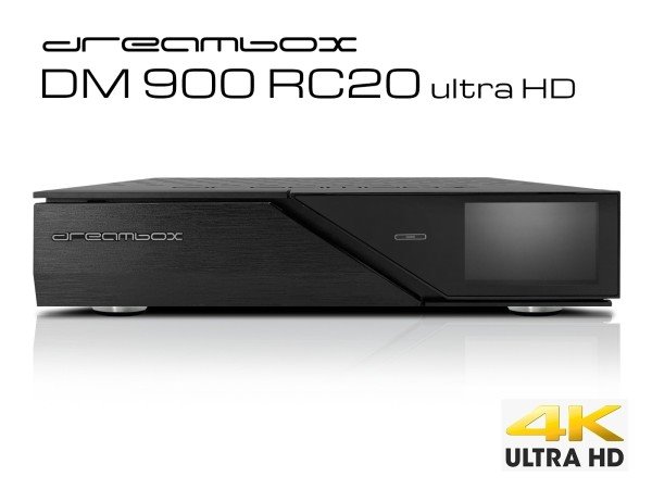 Dreambox DM900 RC20 Ultra HD 1x Dual FBC DVB-S2X Tuner 4K E2 Linux