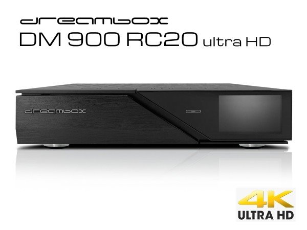 Dreambox DM900 RC20 Ultra HD 2x DVB-S2X+1xDVB-T2/C Tuner 4K E2 Linux