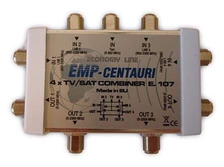 EMP Centauri C5/4ENP čtyřnásobný slučovač a rozbočovač TV + Sat