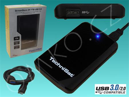 Externí pevný disk TechniSat StreamStore 24, 1TB, USB 3.0