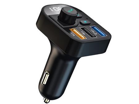 FM Transmitter Omkotech, HandsFree BLUETOOTH 5.0, 2xUSB nabíjení