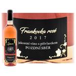 Frankovka rosé 2017, pozdní sběr, polosuché