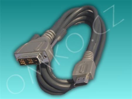 HDMI A konektor - DVI konektor, délka 5m