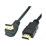 HDMI propojovací kabel OmkoTech MA2MA270, s redukcí 270 st., 15cm