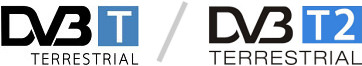 logo DVB-T a DVB-T2
