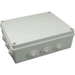 Instalační krabička Exelento K190P, 190x140x70, IP56, šedá, 10xprůchodka