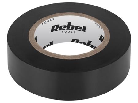 Izolační páska Rebel TOOLS, 0.13 mm x 19 mm x 9.15 m, černá