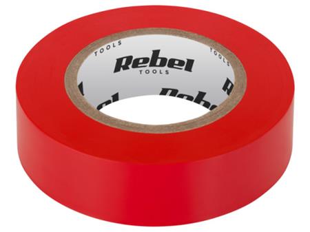 Izolační páska Rebel TOOLS, 0.13 mm x 19 mm x 9.15 m, červená