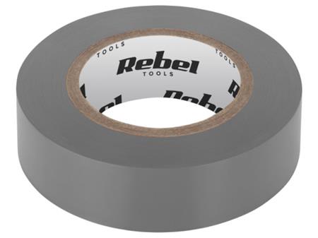 Izolační páska Rebel TOOLS, 0.13 mm x 19 mm x 9.15 m, šedá