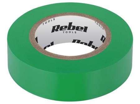 Izolační páska Rebel TOOLS, 0.13 mm x 19 mm x 9.15 m, zelená