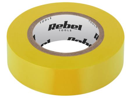 Izolační páska Rebel TOOLS, 0.13 mm x 19 mm x 9.15 m, žlutá